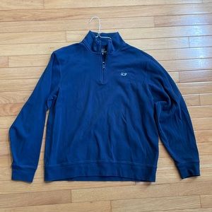 Navy mens Vineyard Vines medium quarter zip